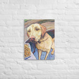 Hungry Dog - Print - Canvas