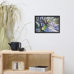 Munch Goes To Griffith Park - Print - Framed